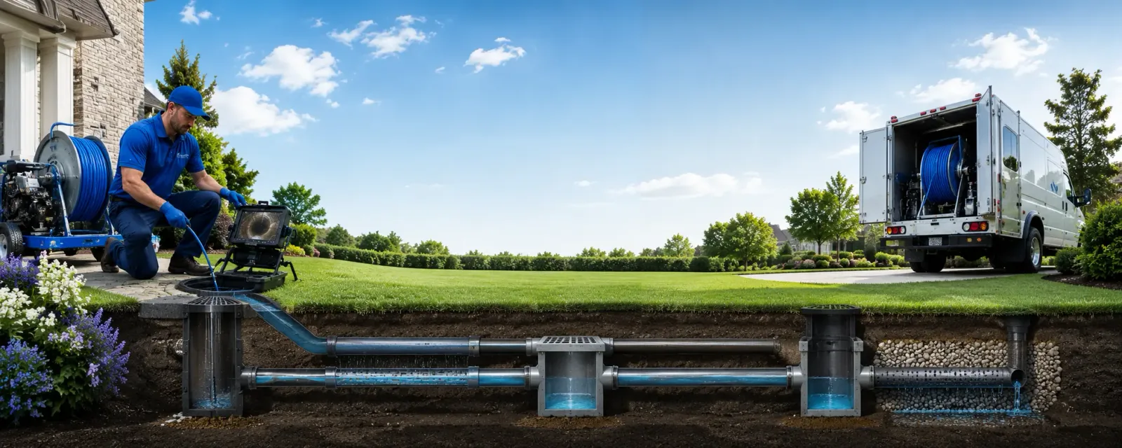 Outdoor drain cleaning information for Hampton, GA